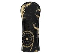 Western Cowboy Dream Catcher Cow Skull Golf Covers Headcover with Number Tags for Driver Fairway Hybrid Wood