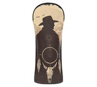 Western Cowboy Dream Catcher Wolf Skull Head Covers for Golf Clubs Waterproof Headcovers with Number Tags for Driver/Fairway Wood/Hybrid