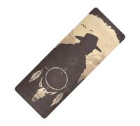 Western Cowboy Dream Catchers printed yoga mat thin Thick 1 mm for outdoor non slip, with bag tapete para ejercicio 71x26 inches