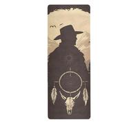 Western Cowboy Dream Catchers yoga and pilates mat for pilates printed, non slip, hot yoga mat towel non slip grip with bag tapete para ejercicio 71x26 inches