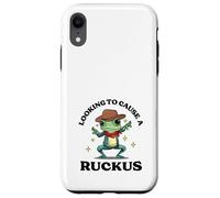 Western Cowboy Frog looking to cause a Ruckus Case for iPhone XR