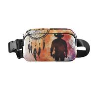Western Cowboy Setting Sun Cute Crossbody Bag Waist Packs for Women Men Waterproof Bum Belt Bag for Travel Gym Work, Western Cowboy Dream Catchers Tribal Boho Vast Wilderness, One Size