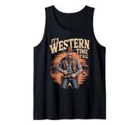Western Cowboy Spaghetti Gunslinger Sheriff Movie Film Tank Top