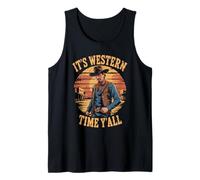 Western Cowboy Spaghetti Gunslinger Sheriff Movie Film Tank Top