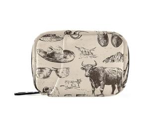 Western Cowboy Spurs Cattle Drive The West Ranch_4 Medicine Bag with Detachable Compartments Convenient Pill Bag Organizer