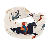 Western Cowboys Rodeo Wild Horse Pattern Womens Headband, Twisted Cross Sport Hairbands, Non-Slip Headbands for Girl, Yoga Workout Sweat Head Wrap