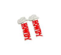 Western Cowgirl Acrylic HOWDY Glitter Drop Dangle Earrings Rodeo Disco Cowboy Earrings Country Concert for Women Party Southern Jewelry, Acrylic, Zircon