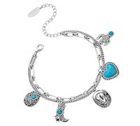 Western Cowgirl Charm Bracelet, A