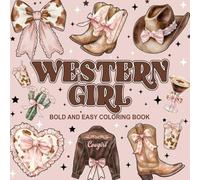 Western Cowgirl Coloring Book for Adults Coloring Book Western Theme Fun & Retro Illustrations for Relaxation and Stress Relief