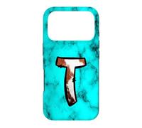 Western Cowhide Letter T Initial Alphabet Design Case for iPhone 17 Pro