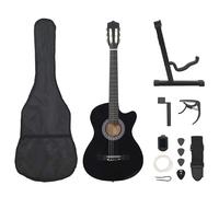 Western Cutaway Guitar Set with 6 Strings 12 Piece Music Instrument 38 vidaXL