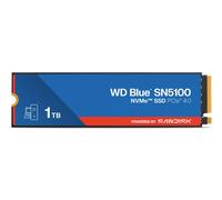 WD Blue SN5100 NVMe SSD 1TB (Up to 7,1000 MB/s read speeds, M.22280, PCIe Gen 4.0, n Cache 4.0, SANDISK 3D CBA NAND technology, Acronis True Image data migration software) POWERED BY SANDISK