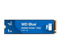 Western Digital 1TB WD Blue SN580 NVMe Internal Solid State Drive SSD - Gen4 x4 PCIe 16Gb/s, M.2 2280, Up to 4,150 MB/s - WDS100T3B0E