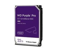 WD Purple Pro 22TB Smart Video 3.5" Internal Hard Drive, AllFrame Technology, 550TB/yr, 512MB Cache, 7200 RPM, 5 Year Warranty