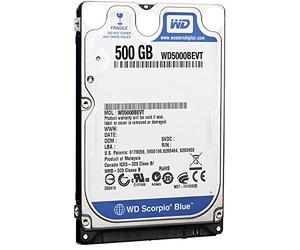 Western Digital Scorpio Blue 500GB Sata 8MB Cache 2.5 Inch Internal Hard Drive OEM - Sony Playstation PS3 Compatible