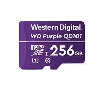 Western Digital WD Purple SC QD101 256GB Smart Video Surveillance microSDXC Card, Ultra Endurance Up to 128 TBW