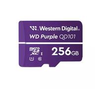 Western Digital WD Purple SC QD101. Capacity: 256 GB Flash card type: MicroSDXC Flash memory class: Class 10 UHS Speed Class: Class 1 (U1). Product colour: Purple