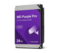 WD Purple Pro 24TB Smart Video 3.5" Internal Hard Drive, AllFrame AI Technology, 7200 RPM, SATA 6 GB/s, 550TB/yr, 512MB Cache
