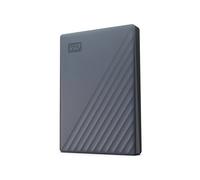 WD 2TB My Passport Works with USB-C, portable external hard drive, USB 3.2 Gen 1, software for device management, backup, password protection, Works with PC, Mac, Chromebook, Gaming Consoles, Grey