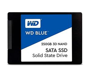 Western Digital WDS250G2B0A WD Blue 3D NAND Internal SSD 2.5 Inch SATA, 250 GB - Black