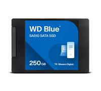 WD Blue SA510 250GB SSD, 2.5" SATA SSD, up to 555 MB/s, SSD 250GB, Includes Acronis True Image for Western Digital, Disk & Cloning Migration, Flexible backup & recovery, ransomware protection