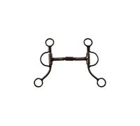 Western double-jointed snaffle bit for horse Pool's
