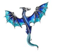 Western Dragon Enameled Brooch Alloy Craftsmanship Multipurpose Chest Decoration for Clothing Bags Event Multifunctional Scarf Clip Pin