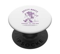 Western Dusty Boots Cowboy Hat Cowgirl Dancing Skeleton PopSockets Adhesive PopGrip