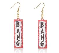 Western Earrings for Women, Cowgirl Cowboy Earrings BANG Western Jewelry for Women Fans Music Party Dress Outfits, Zinc, No Gemstone