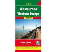 Western Europe f&b (+r): Wegenkaart 1:2 000 000