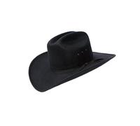Western Express Felt Finish Cowboy Hat - Cattleman Style with Stylish Hat Band | Cowboy & Cowgirl Hats for Men & Women, Black, 6.75