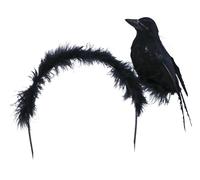 Western F.a.s.h.i.o.n Small Crow Headband, Black