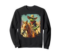 Western Frog Cowboy Horse Bandit Sheriff Vintage Graphic Sweatshirt