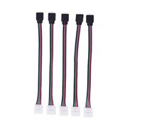 Western Gadget® 1/5/10Pcs 10mm 4 Pin Male RGB LED Strip PCB Adapter Cable for 5050 3528 LED Light Extension, Controller Connection, TV Backlight (5)