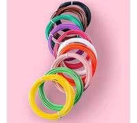Western Gadget® 3D Pen Filament Refills PLA 1.75mm, 10 Colors, Each 5M, 3D Printing Threads Compatible with SCRIB3D, MYNT3D, PIKA3D & Most 3D Pens, Perfect for Art & Crafts (30pcs Roll - 10 Colours)