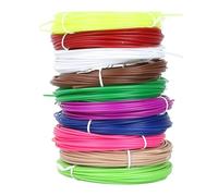 Western Gadget® 3D Pen Filament Refills PLA 1.75mm, 10 Colors, Each 5M, 3D Printing Threads Compatible with SCRIB3D, MYNT3D, PIKA3D & Most 3D Pens, Perfect for Art & Crafts (20pcs Roll - 10 Colours)