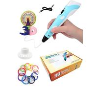 Western Gadget® 3D Printing Pen with LCD Display, Speed Control & USB Power Charger - Includes 10 Colour PLA Filaments, Pen Holder, User Manual | Safe 3D Drawing Pen for Kids, Adults Art & DIY Crafts