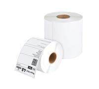 Western Gadget® 4X6 Direct Thermal Printer Labels Roll 100mm x 150mm 500 White Permanent Adhesive Shipping Labels Rolls Compatible for Zebra, MUNBYN Printers to use on Amazon, Royal Mail Label (5)