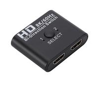 Western Gadget® 8K 60Hz & 4K 120Hz HDMI Switch Splitter, Bi-Directional 2 In 1 Out / 1 In 2 Out, HDMI 2.1 Adapter compatible with PS5/PS4/Xbox/TV/TV Stick/PC/Projector/3D/HDR10+ (8k 60Hz and 4k 120Hz)