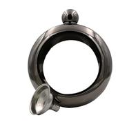 Western Gadget® Bracelet Bangle Flask 100ML Stainless Steel Hidden Hip Flask Jewellry for Women Portable Whiskey Party Travel & Gifts (Black)