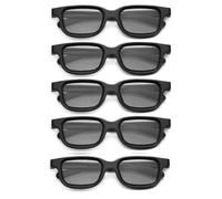 Western Gadget® Universal Black 3D Glasses for Cinema & TV - Passive Polarized Clip-On Glasses for Adults & Children, Lightweight Reusable 3D Glasses for Movies, Gaming & Home Theater (5)