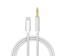 Western Gadget USB C to Aux 3.5mm Cable Audio Jack, Aux to USB C Adapter Lead Type C to 3.5mm Male Headphone Cord Car Stereo Compatible with Samsung Galaxy S25 S24 Ultra Note 20/10, iPad Pro (Silver)