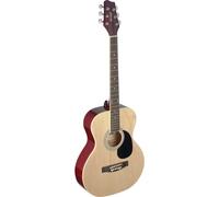 Stagg SA20A NAT Auditorium Acoustic Guitar with Linden Top, Natural, Full Size