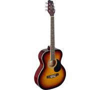 Stagg SA20A SNB Auditorium Acoustic Guitar with Linden Top, Sunburst, Full Size