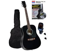Western Guitar Set - Karaoke CD Hardback Lined Bag, Digital Tuner, with Plectrum