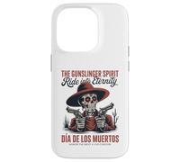 Western Gunslinger Skull Ride into Eternity Case for iPhone 14 Pro