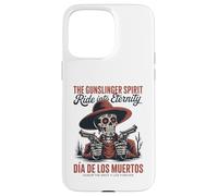Western Gunslinger Skull Ride into Eternity Case for iPhone 15 Pro Max