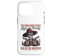 Western Gunslinger Skull Ride into Eternity Case for iPhone 16 Pro