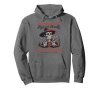 Western Gunslinger Skull Ride into Eternity Pullover Hoodie