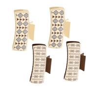 Western Hair Claw,4X Anti-Skid PU Leather Hair Jaw - Strong Grip Hair Barrettes, Hair Accessories, Large Claw Clips for Long Hair